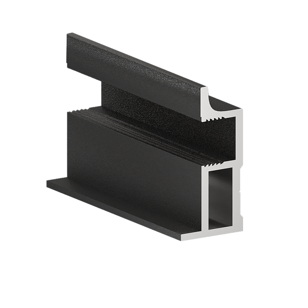 Профиль ручка ДЕЛИКАТА Черный муар 5,4 м (16)