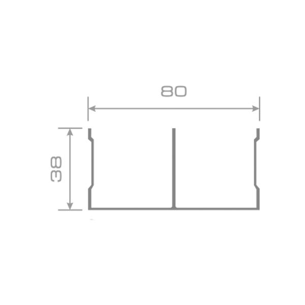  Трек верхний Черный муар 6,0 м