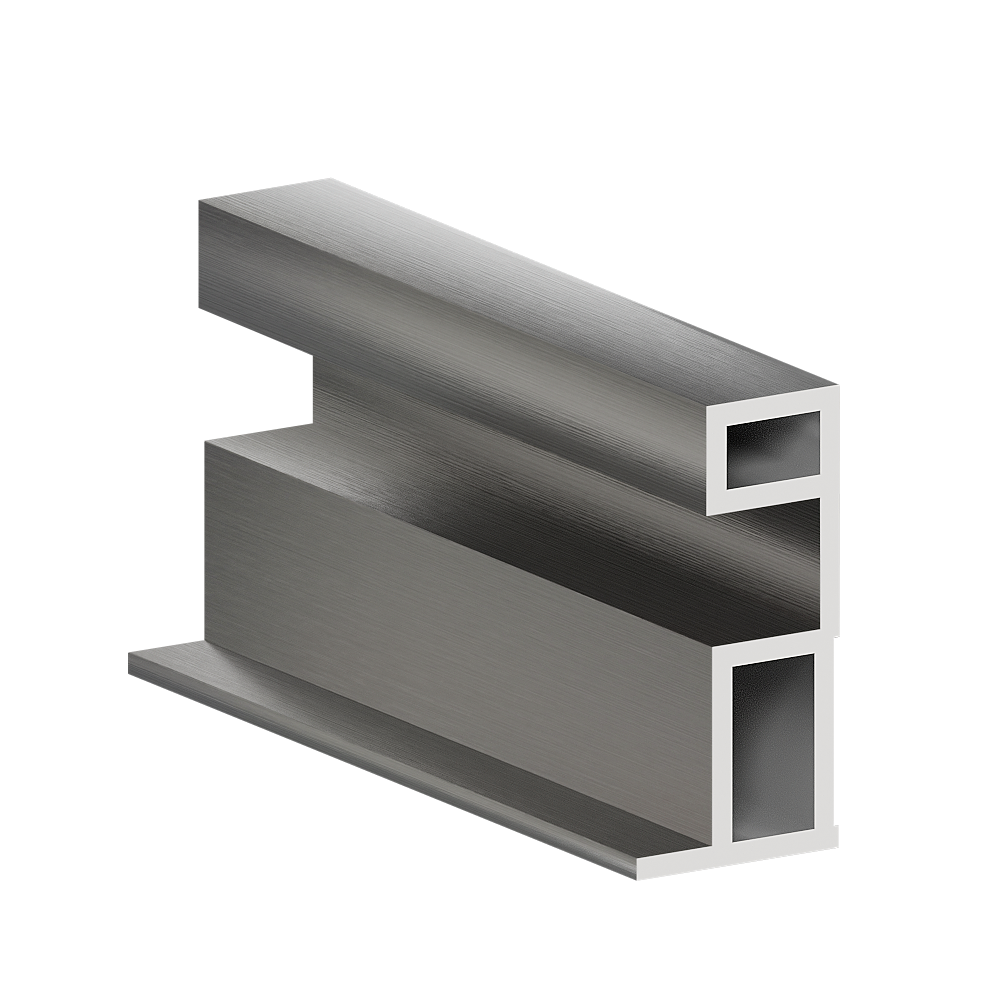 Профиль ручка ГРАЦИЯ Графит брашед 5,4 м (узкая система) (12)