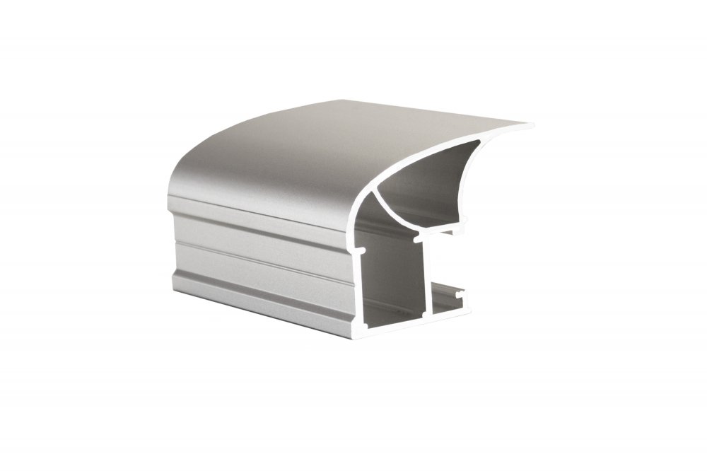   Профиль вертикальный Открытый анодир. Серебро широкий 5,5м