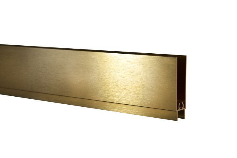 Профиль горизонтальный нижний Золото брашед 6,0 м