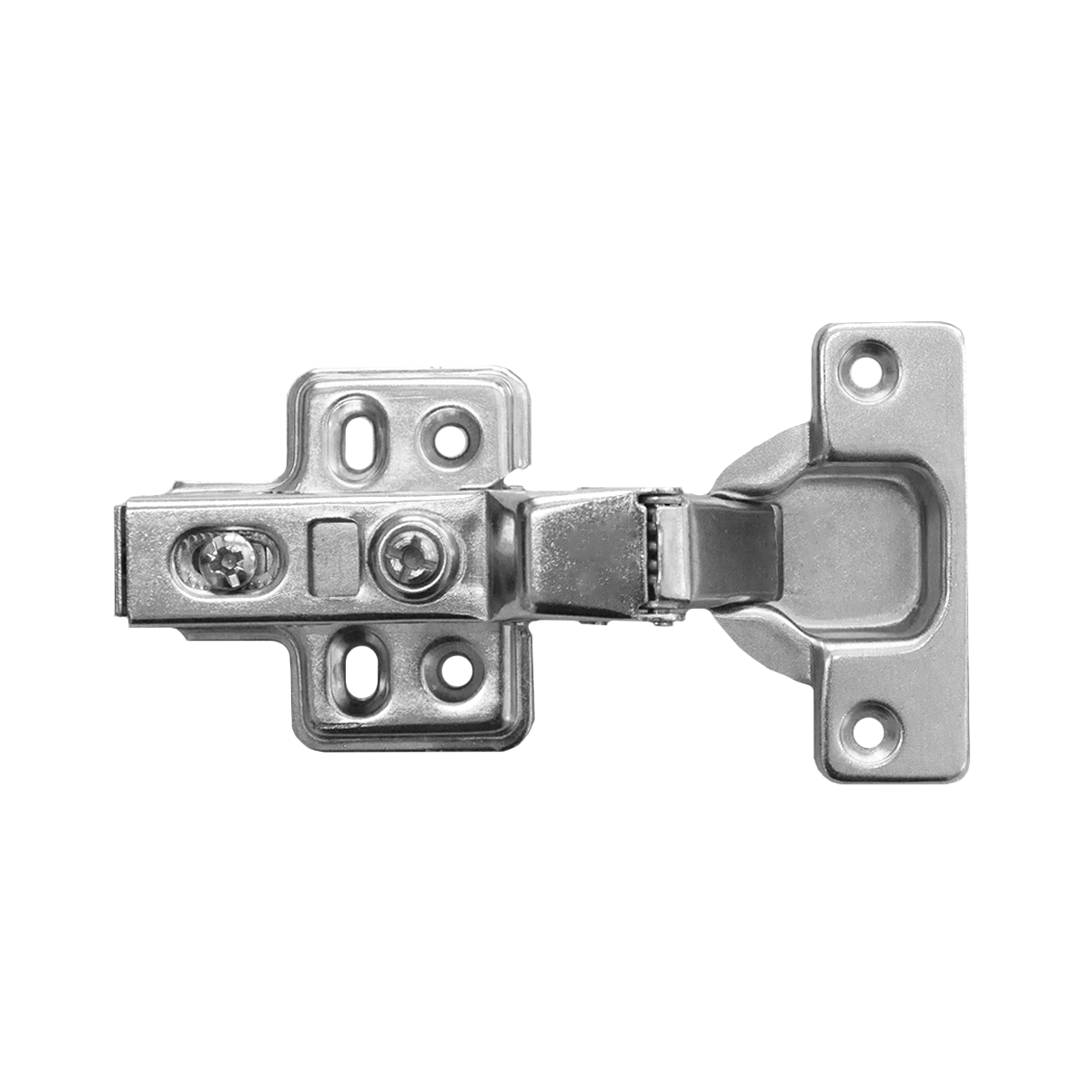  ПЕТЛЯ ДЛЯ ДВЕРЦЫ ШКАФА SOFT CLOSING (ПОЛУНАКЛАДНАЯ) (4 отверстия)  (200)