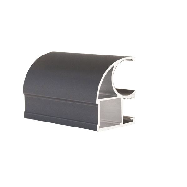 Профиль вертикальный Открытый Графит (Soft-touch) 5,4 м