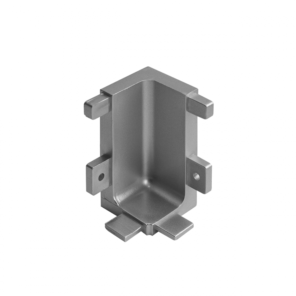  Уголок внутренний L-Gola серебро, металл