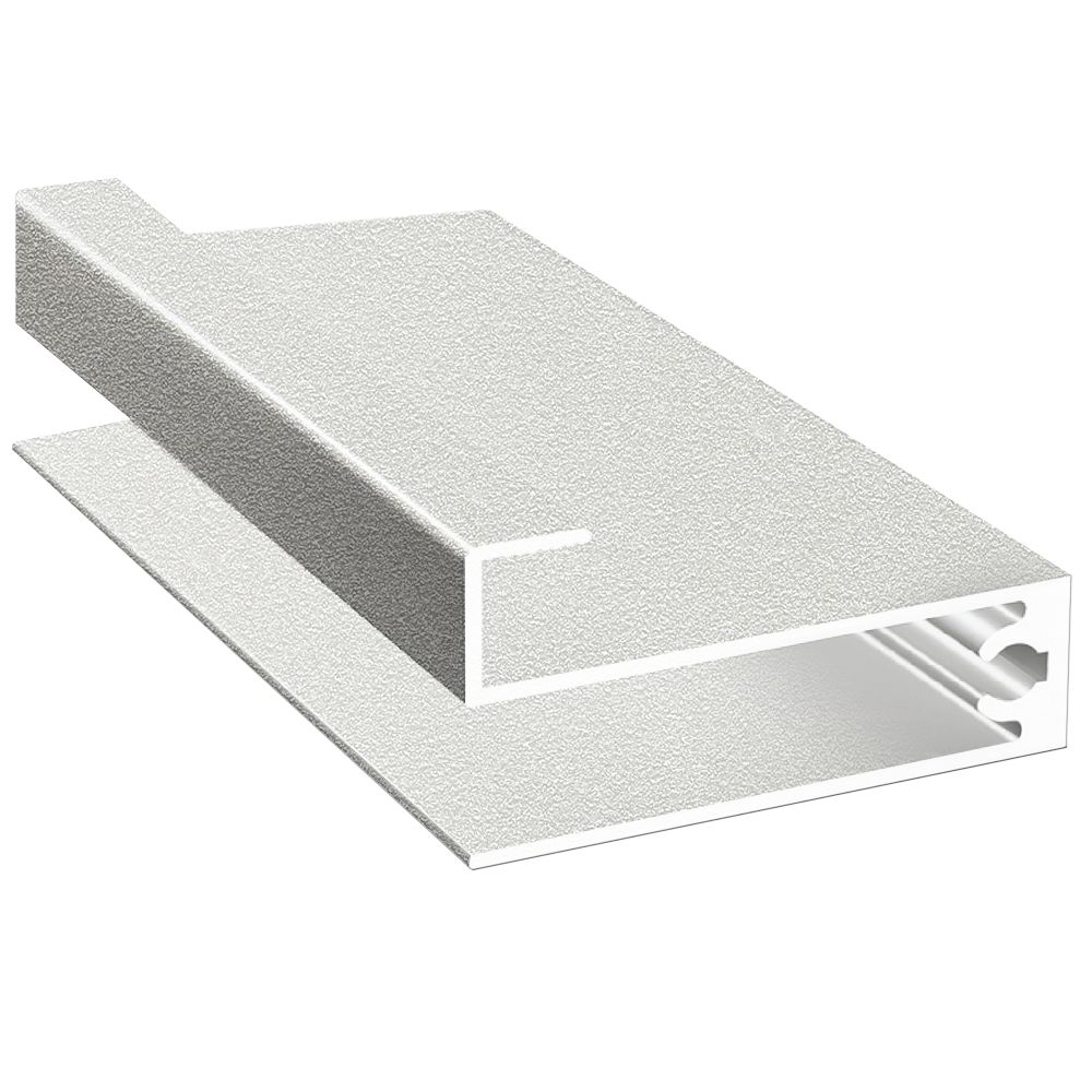 Профиль горизонтальный нижний БЕЗ КАМЕРЫ Белый муар 6 м (узкая система) (10)