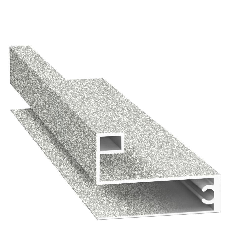  Профиль горизонтальный нижний С КАМЕРОЙ Белый муар 6 м (узкая система) (10)