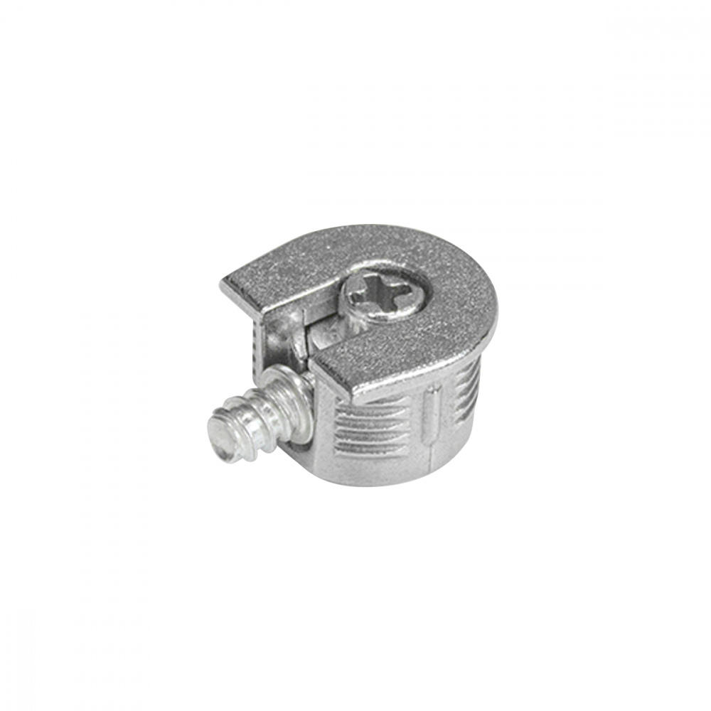 Эксцентриковая стяжка, металл D=20мм + Стойка эксцентрика, саморез L=16мм, металл  (1000)