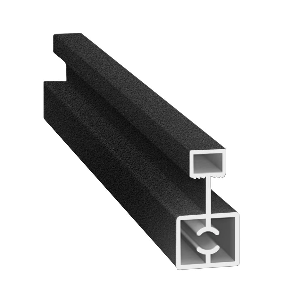  Профиль горизонтальный средний С КАМЕРОЙ Черный муар 6 м (узкая система) (16)