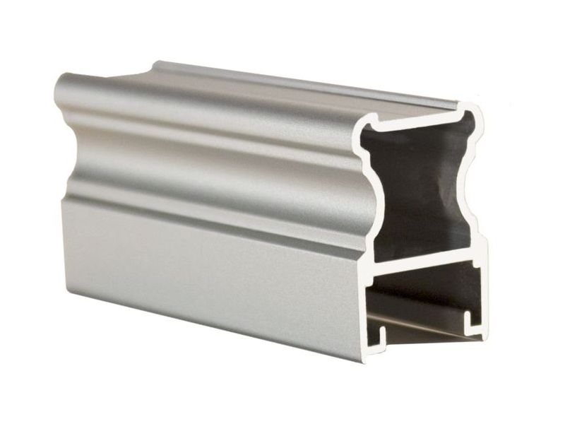 ОПТИМА Вертикальный профиль анодированный серебро 4,8 м Лайт