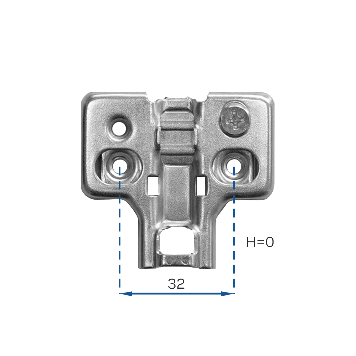   ПЕТЛЯ ДЛЯ ДВЕРЦЫ ШКАФА 3D SOFT CLOSING (ПОЛУНАКЛАДНАЯ)  (100)