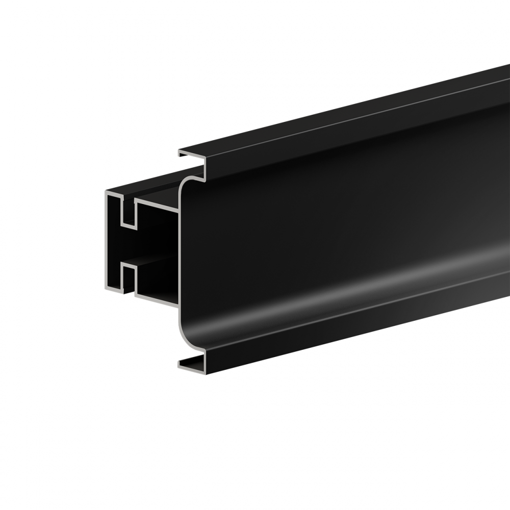    Профиль GOLA вертикальный средний черный матовый, 3,0 м