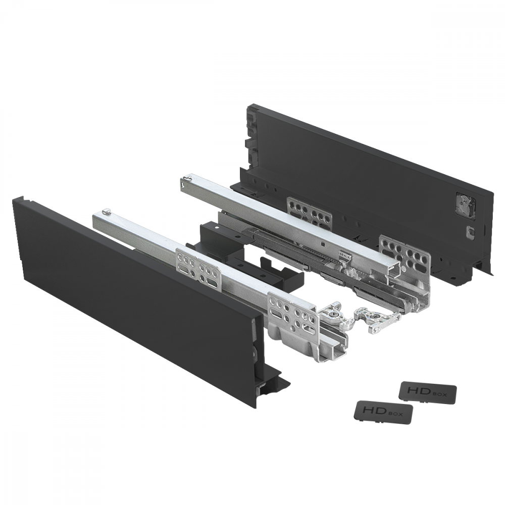 HD Slimbox  84 прямой 84*350 мм графит 