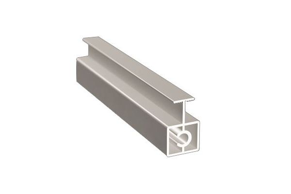 Профиль горизонтальный средний БЕЗ КАМЕРЫ Серебро матовое 6 м (узкая система) (16)