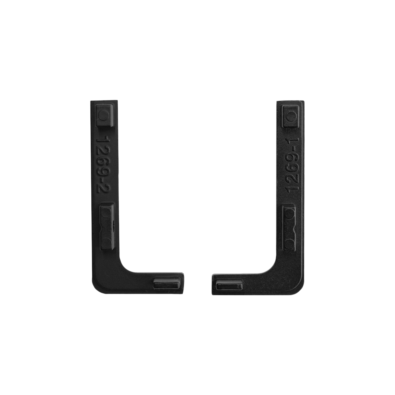  Комплект заглушек L-Gola (L+R) черный, металл