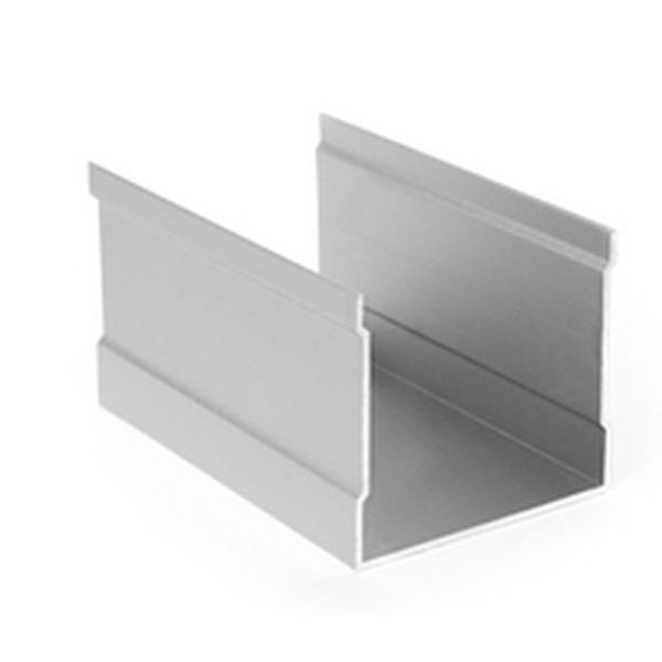 Трек верхний однополозный анодир. Серебро 6,0 м (6)