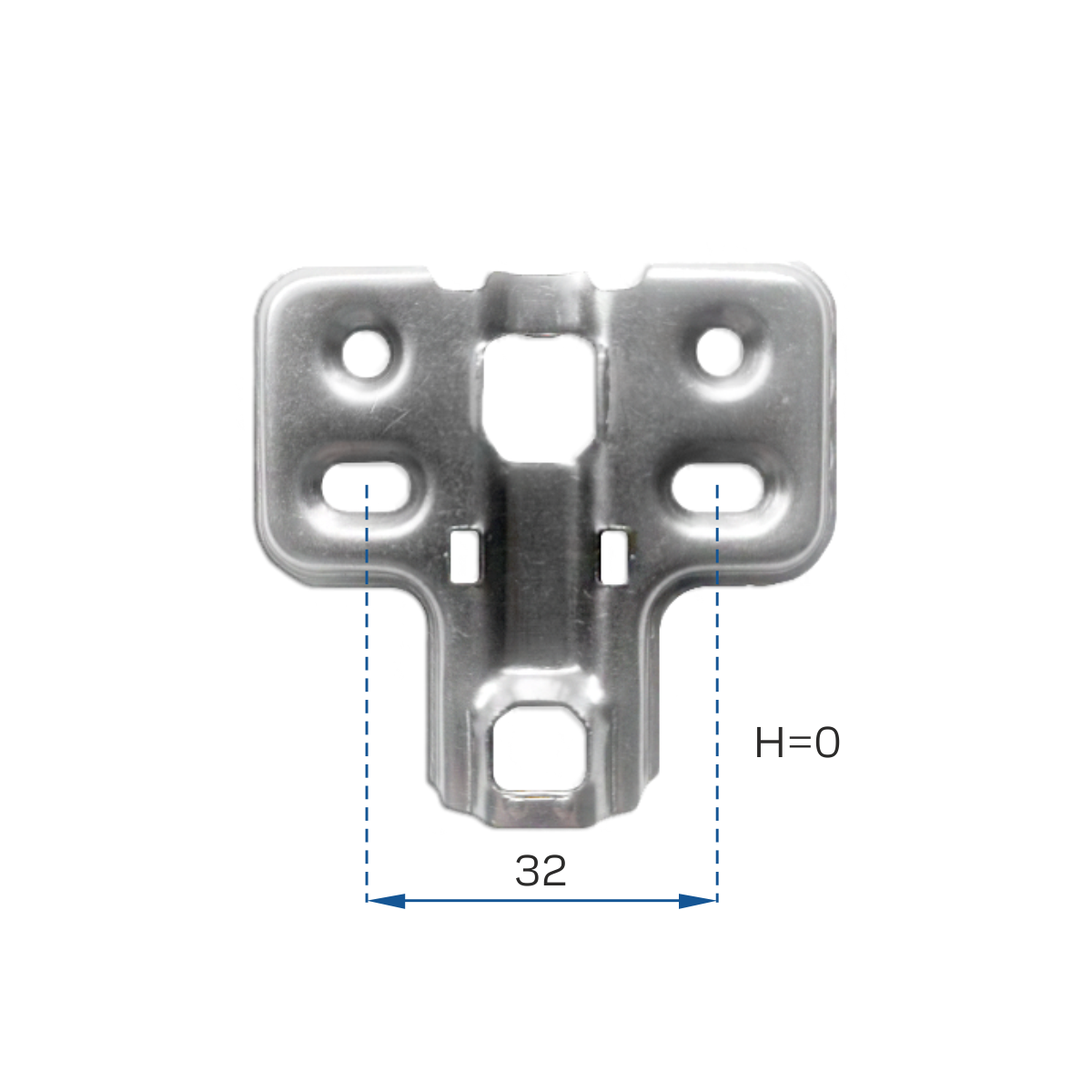 ПЕТЛЯ ДЛЯ ДВЕРЦЫ ШКАФА SOFT CLOSING (ВКЛАДНАЯ) (4 отверстия) 83гр. (200)