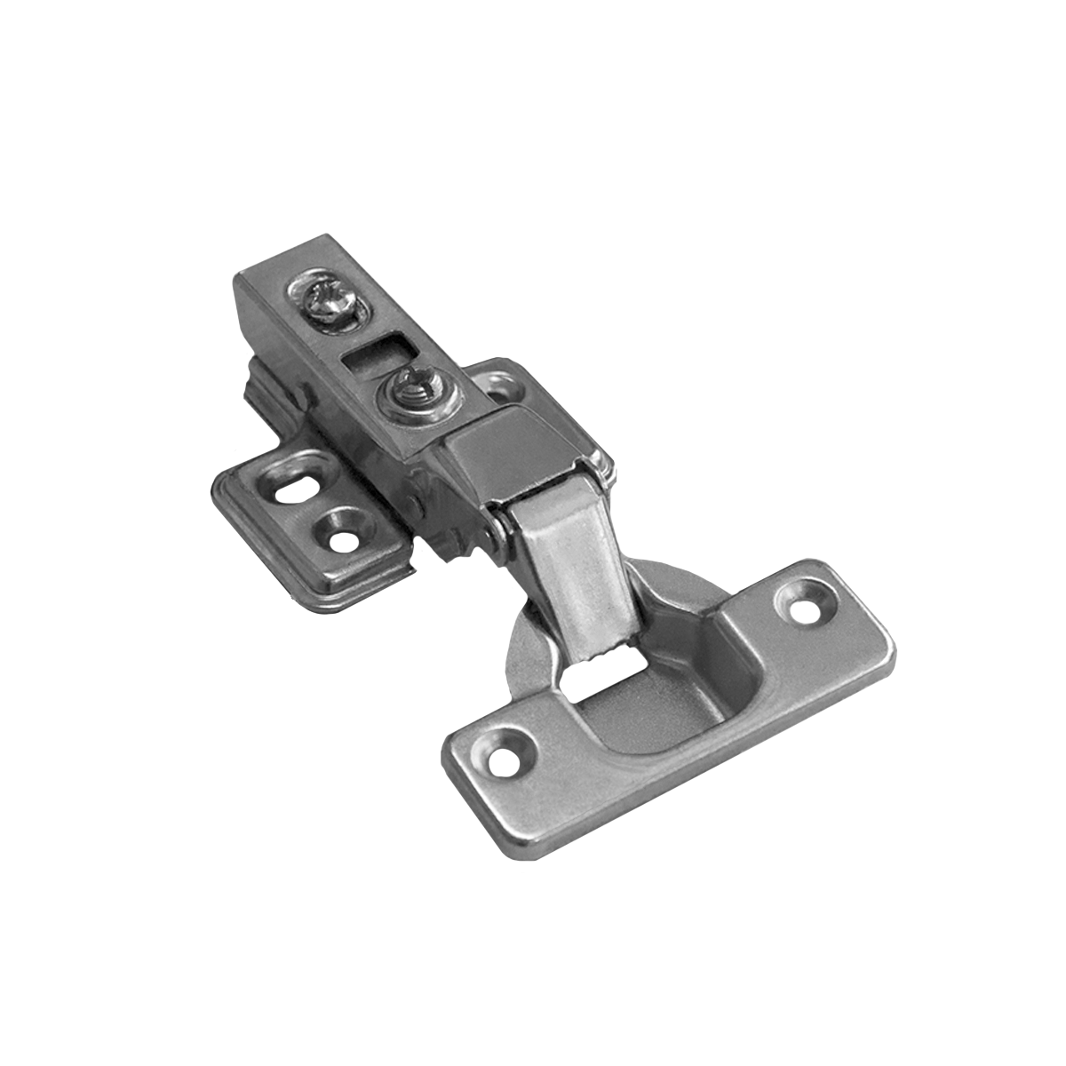  ПЕТЛЯ ДЛЯ ДВЕРЦЫ ШКАФА SOFT CLOSING (ПОЛУНАКЛАДНАЯ) (4 отверстия)  (200)