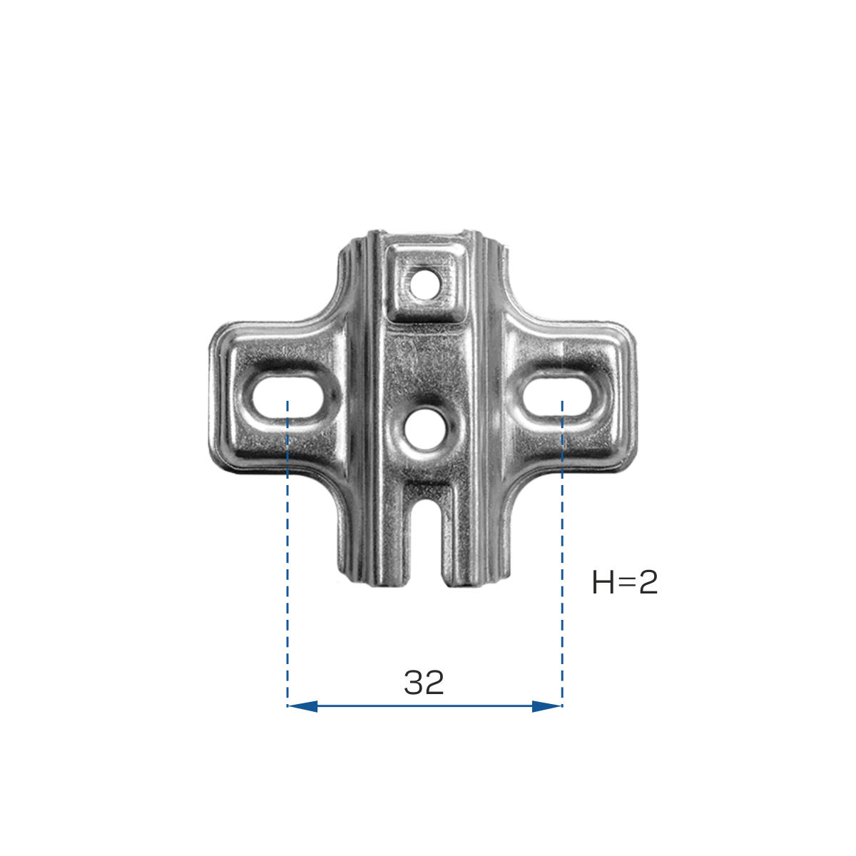  ПЕТЛЯ ДЛЯ ФАЛЬШПАНЕЛИ 180 градусов Н=2  (200)