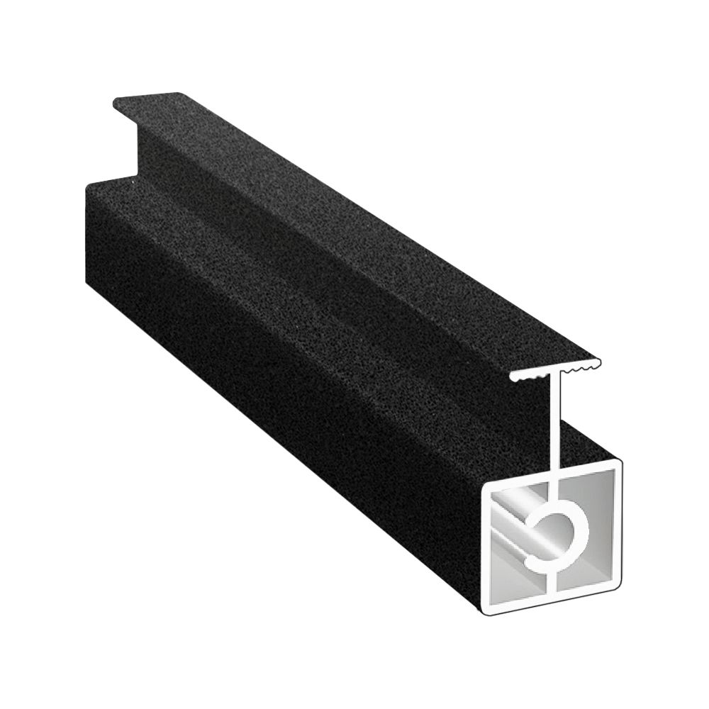 Профиль горизонтальный средний БЕЗ КАМЕРЫ Черный муар 6 м (узкая система) (16)