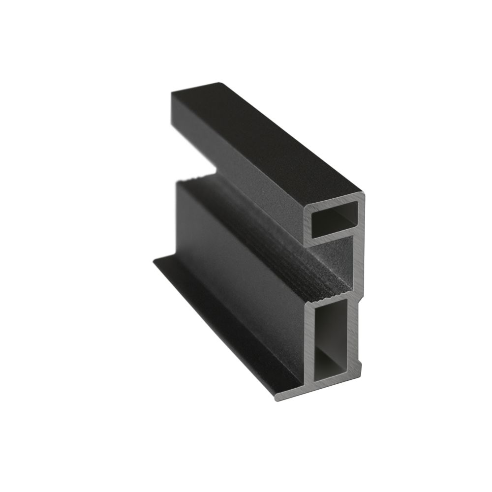 Профиль ручка ГРАЦИЯ Черный муар 5,4 м (узкая система) (12)