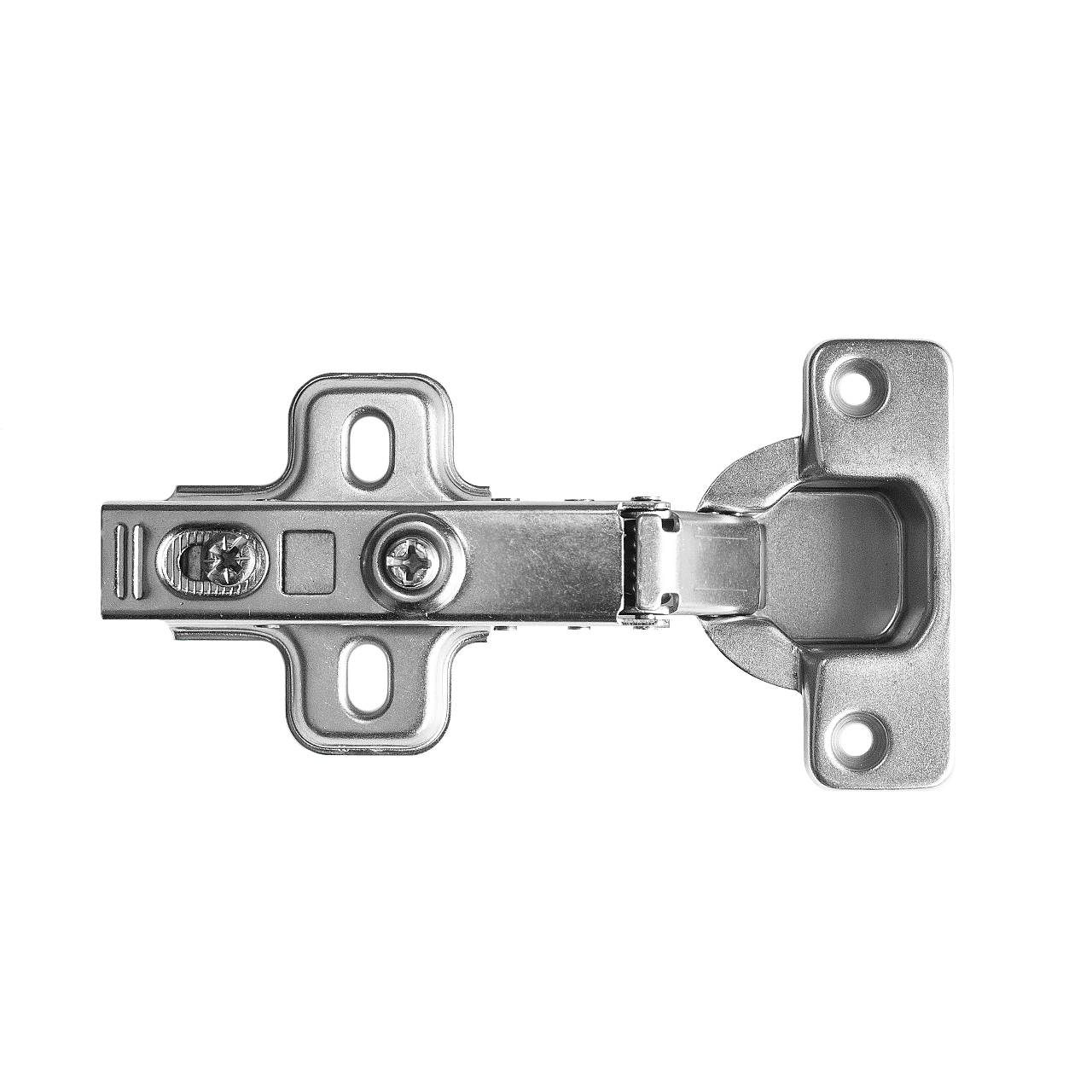    ПЕТЛЯ ДЛЯ ДВЕРЦЫ ШКАФА SOFT CLOSING (НАКЛАДНАЯ)  (200) ПОД ЕВРОВИНТ