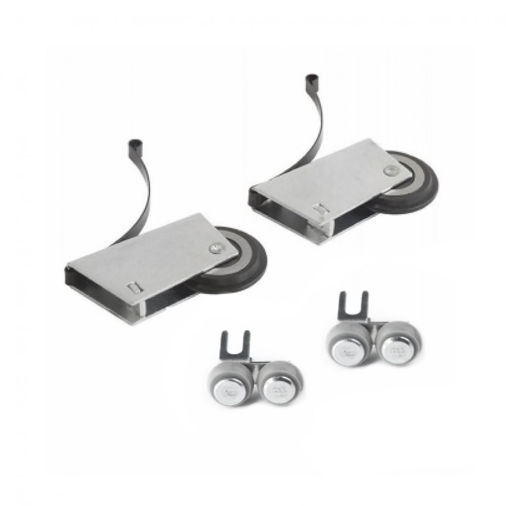 Комплект роликов для шкафов-купе (Открытые) GRAY (класс В), усиленные с верхним подшипником 