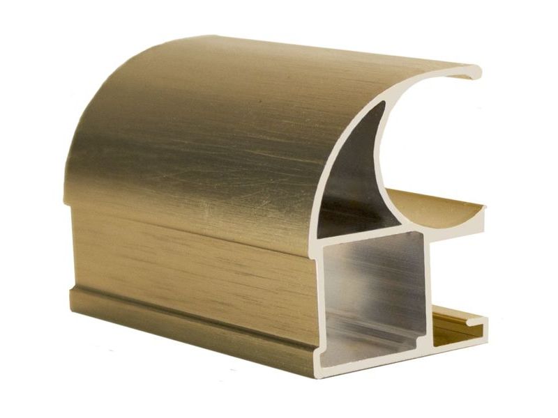 Профиль Вертикальный Открытый Золото брашед 5,4 м