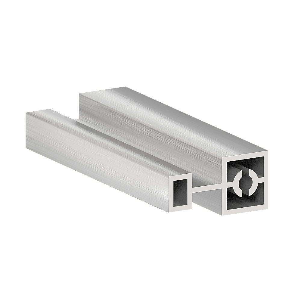  Профиль горизонтальный средний С КАМЕРОЙ Серебро брашед 6 м (узкая система) (16)