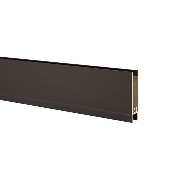 Профиль горизонтальный нижний Графит (Soft-touch) 6,0 м