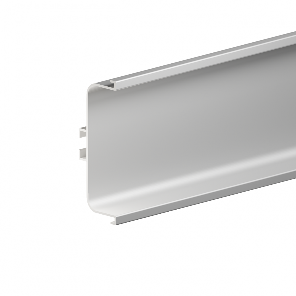   Профиль GOLA С-образный горизонтальный серебро матовое, 4,1 м