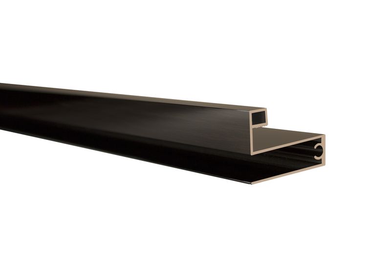  Профиль горизонтальный нижний С КАМЕРОЙ глянцевый Венге 6 м (узкая система) (10)