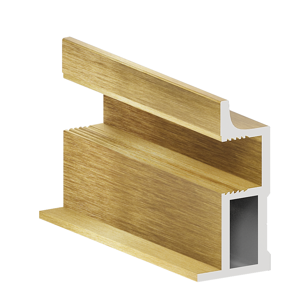 Профиль ручка ДЕЛИКАТА Золото брашед 5,4 м (16)