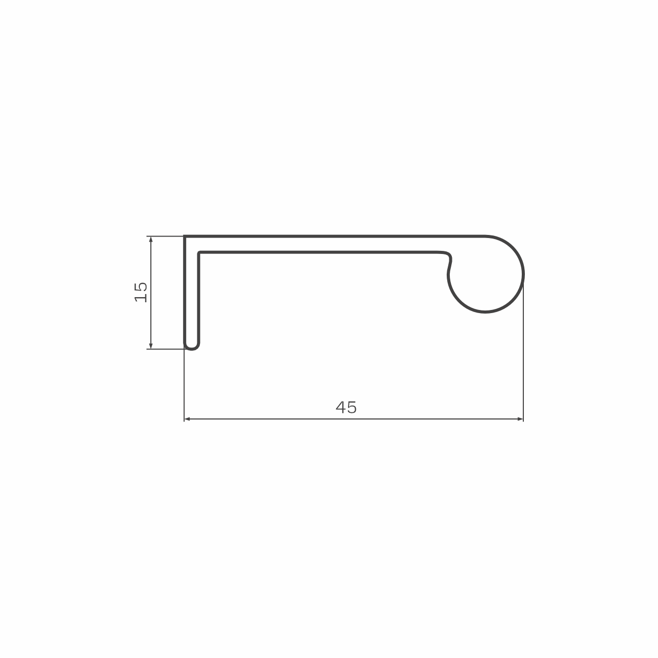 Ручка мебельная HW-250 192/240 SC, серебро (25/250)