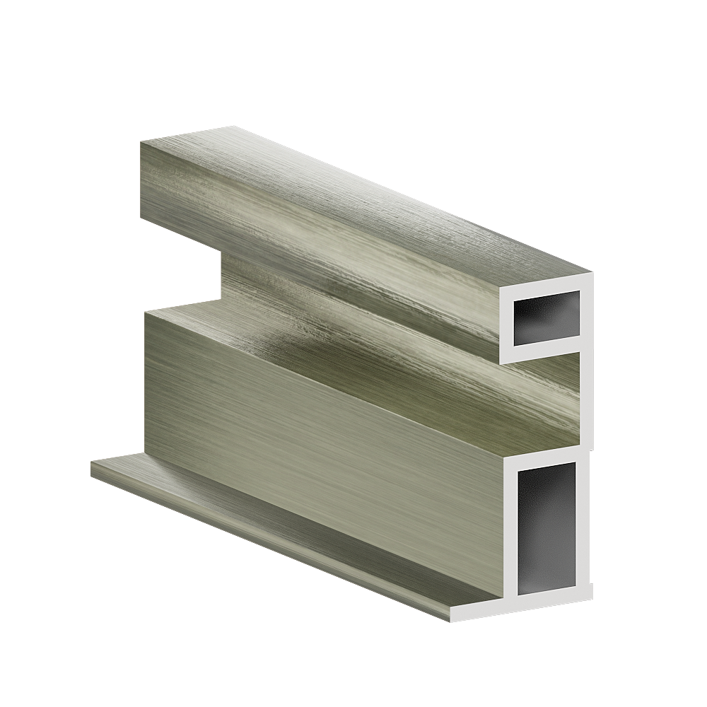 Профиль ручка ГРАЦИЯ Шампань брашед 5,4 м (узкая система) (12)