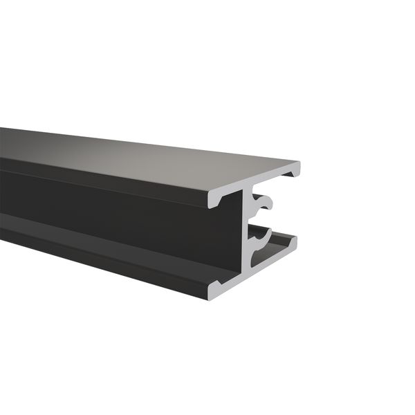 Профиль горизонтальный средний под винт Графит (Soft-touch) 6,0 м