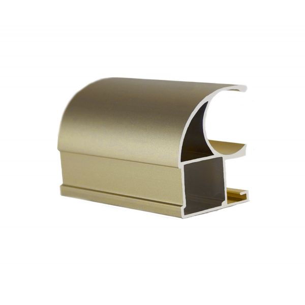 Профиль вертикальный Открытый матовое Золото 5.5 м (12)