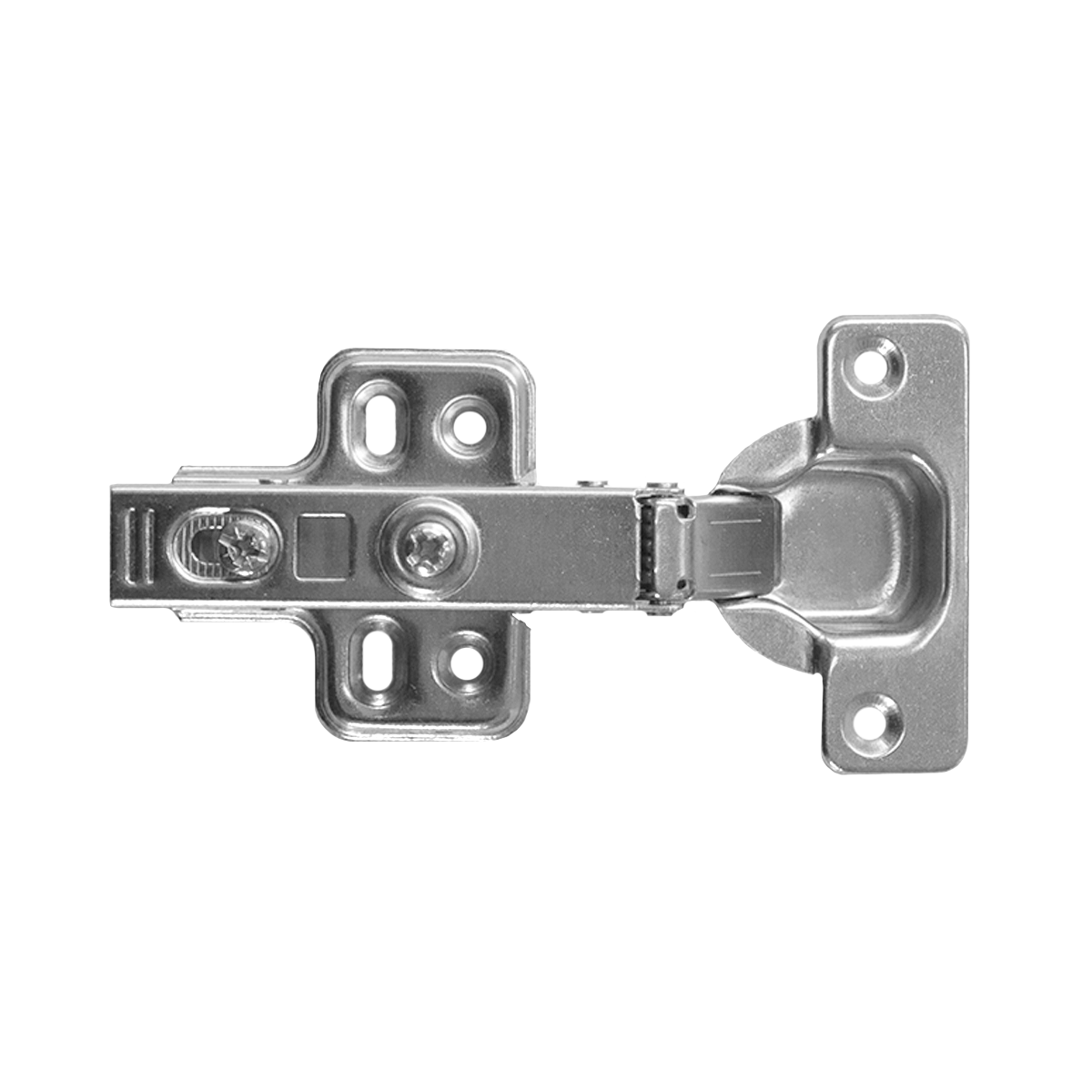  ПЕТЛЯ ДЛЯ ДВЕРЦЫ ШКАФА SOFT CLOSING (НАКЛАДНАЯ) (4 отверстия)  (200)