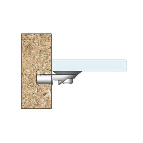 Полкодержатель для стекла с присоской "Лопатка" (10 000/500)
