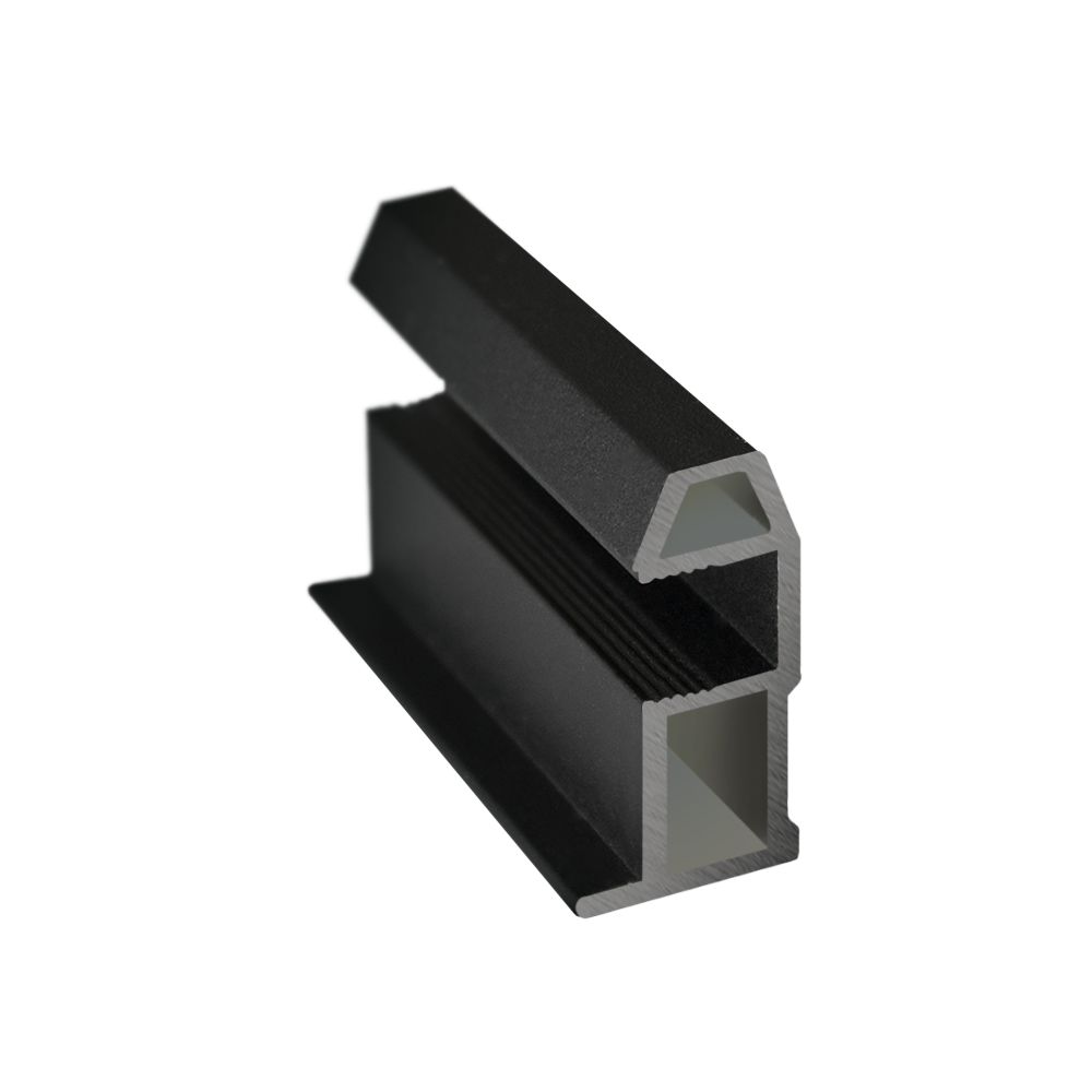 Профиль ручка ЭЛЕГАНТА Черный муар 5,4 м (12)