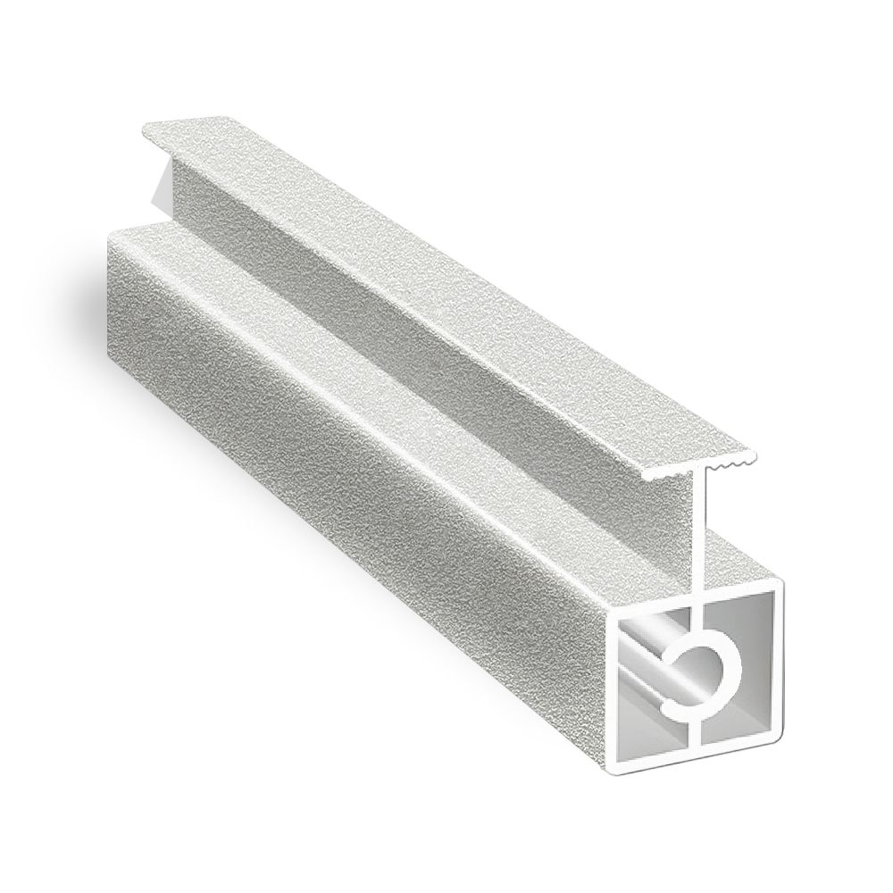 Профиль горизонтальный средний БЕЗ КАМЕРЫ Белый муар 6 м (узкая система) (16)