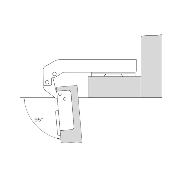  ПЕТЛЯ ДЛЯ ФАЛЬШПАНЕЛИ 180 градусов Н=2  (200)