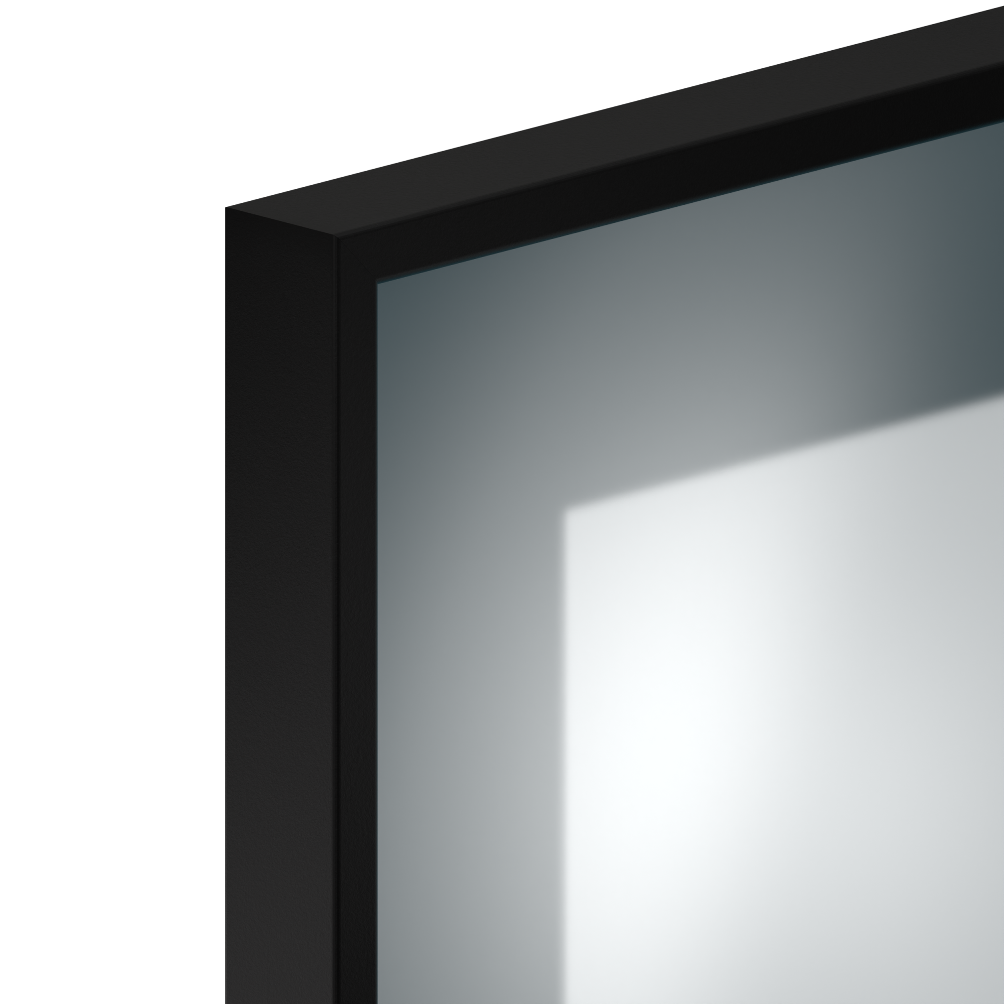 Фасадный профиль широкий 50*20 мм, видимая часть 8 мм, черный матовый, 6,0 м