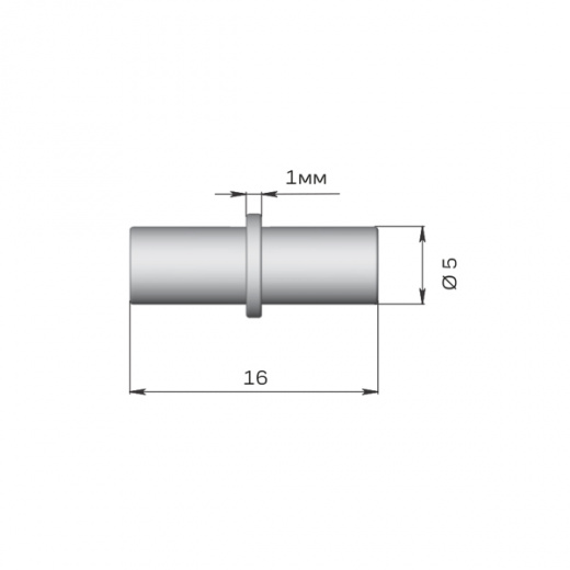 Полкодержатель бочонок 5*16мм (5000)