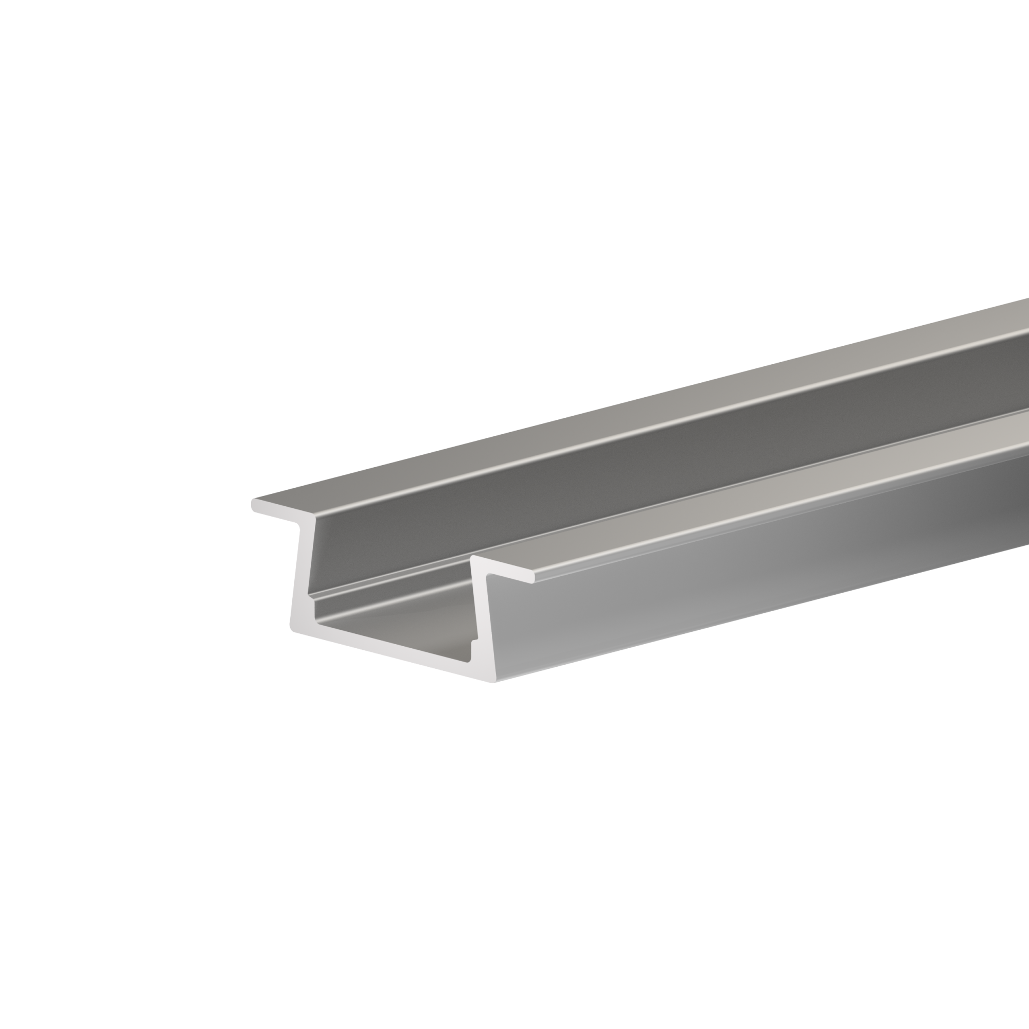  Профиль для LED врезной серебро матовое, 3,0 м С РАССЕИВАТЕЛЕМ