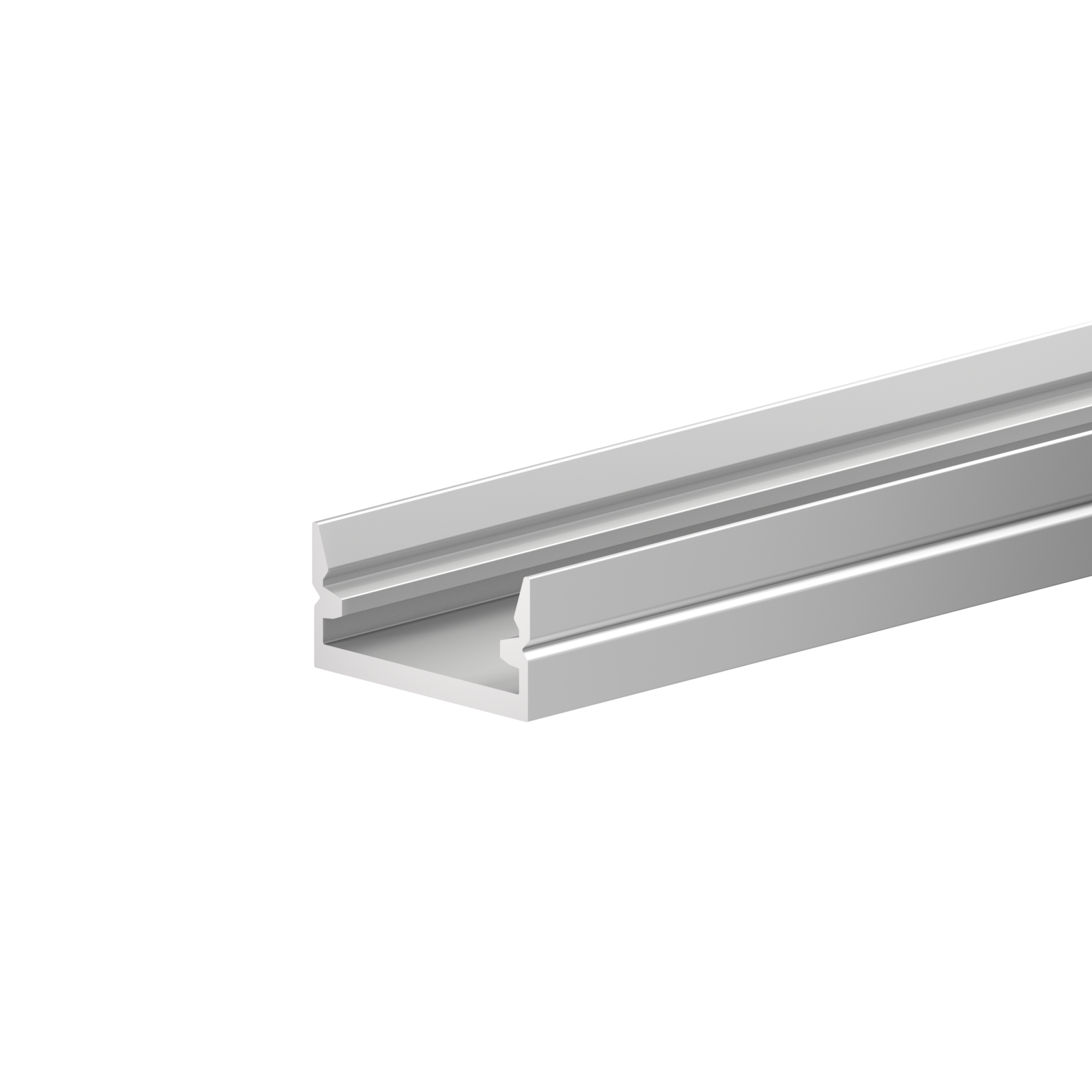  Профиль для LED накладной серебро матовое, 3,0 м С РАССЕИВАТЕЛЕМ