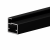 Фасадный профиль узкий 20*19 мм, видимая часть 6 мм, черный матовый, 6,0 м